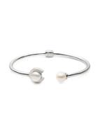 Carolee Essentials 3 7mm-8mm Freshwater Pearl Hinged C Cuff Bracelet