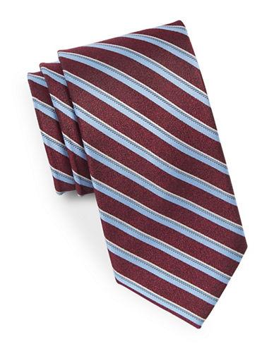 Black Brown Multi-striped Silk Tie