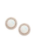 Nadri Opal And Crystal Clip-on Earrings