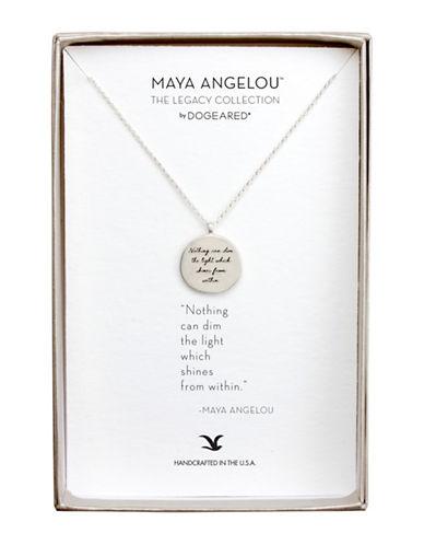 Dogeared Nothing Can Sterling Silver Pendant Necklace