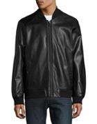 Michael Kors Perforated Faux Leather Jacket