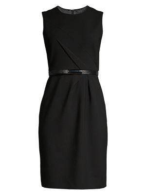 Elie Tahari Azra Belted Sheath Dress