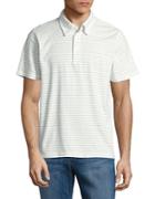 Brooks Brothers Red Fleece Striped Cotton Polo Shirt