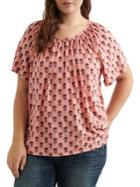 Lucky Brand Plus Printed Swing Top