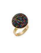 Trina Turk Crystal Multicolored Statement Ring