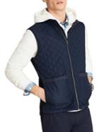 Brooks Brothers Red Fleece Diamond Quilted Vest