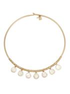 Lord Taylor Faux Pearl And Wire Wrap Necklace