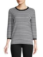Lord & Taylor Classic Striped Sweater
