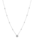 Morris & David 14k White Gold & Diamond Pendant Necklace
