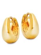 Lord & Taylor 18k Goldplated Huggie Earrings