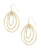 Anne Klein Goldtone Clip-on Hoop Earrings