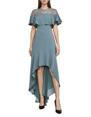 Bcbgmaxazria Barbara High-low Ruffle Gown