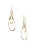 Carolee Goldplated And Cubic Zirconia Twisted Drama Earrings