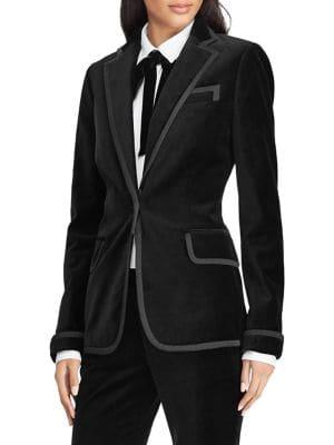 Lauren Ralph Lauren Slim-fit Velvet Blazer
