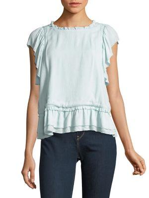 Catherine Catherine Malandrino Hollis Ruffle Peplum Top
