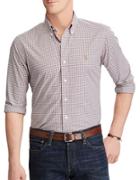 Polo Big And Tall Standard-fit Checked Cotton Shirt