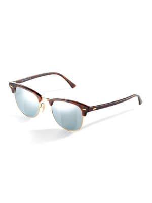 Ray-ban Rb3016 Mirrored Clubmaster Sunglasses