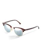 Ray-ban Rb3016 Mirrored Clubmaster Sunglasses