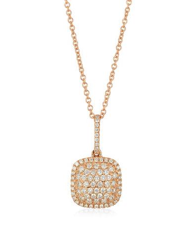 Levian 14k Strawberry Gold Vanilla Diamond Pendant Necklace, 0.34 Tcw