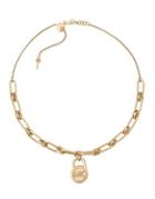Michael Kors Hamilton Crystal Chain-link Padlock Necklace
