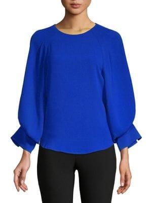 Imnyc Isaac Mizrahi Blouson Sleeve Blouse