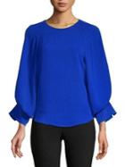 Imnyc Isaac Mizrahi Blouson Sleeve Blouse