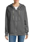 Necessary Objects Zip-up Cotton-blend Hoodie