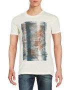 Selected Homme Printed Cotton-blend Tee