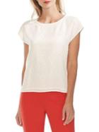 Vince Camuto Modern Rouge Jacquard Blouse