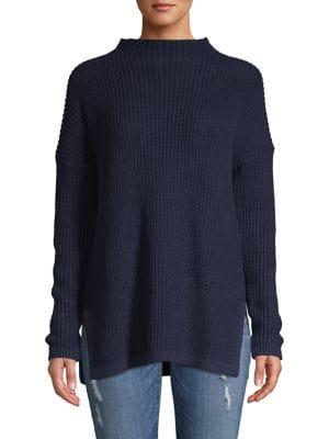 Core Life Funnel-neck Ribbed Sweater