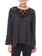 Democracy Bell-sleeve Lace Top