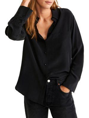 Mango Silk Shirt