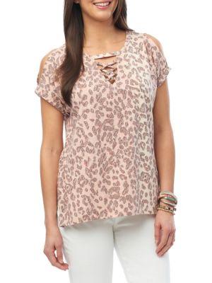 Democracy Leopard Print Tee