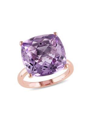 Sonatina 14k Rose Gold & Pink Amethyst Cocktail Ring