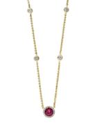 Effy Diamond, Ruby & 14k Yellow Gold Pendant Necklace