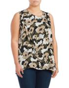 Context Plus Floral Layered Top