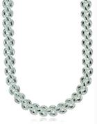 Lord & Taylor Embossed Braid Sterling Silver Chain Necklace