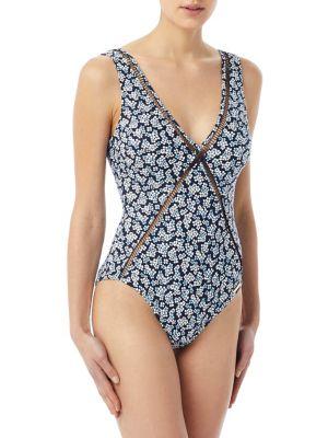 Michael Michael Kors Mini Cherry Blossoms One-piece Swimsuit