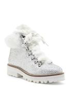 Jessica Simpson Norina Embellished Faux-fur Boots