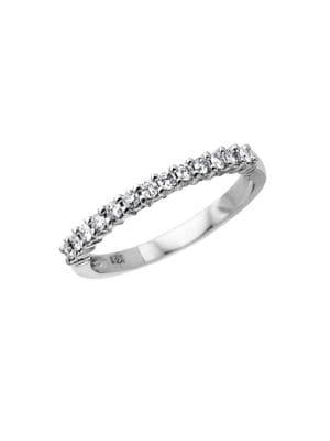 Lord & Taylor 14 Kt. White Gold And 0.5 Tcw Diamond Band