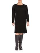 Calvin Klein Plus Cable-knit Sweater Dress