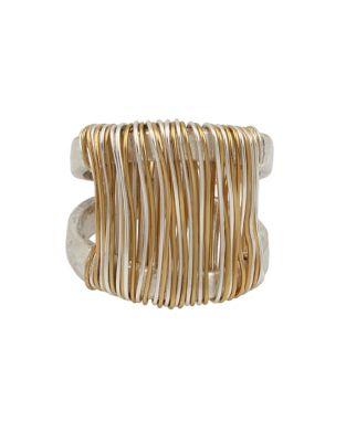 Robert Lee Morris Soho Wired Warrior Wire Wrapped Sculptural Ring