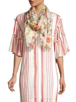 Echo Floral Wrap Scarf