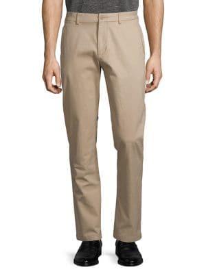 Black Brown Stretch Chino Pants
