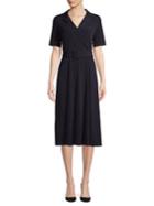 T Tahari Belted A-line Dress