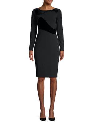 Calvin Klein Velvet Contour Bodycon Dress