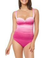 Bleu Rod Beattie Ombre Bandeau One-piece Swimsuit