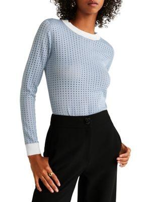 Mango Dotted Knit Sweater