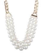 Anne Klein Multi-row Faux Pearl Necklace