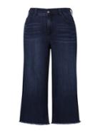 Melissa Mccarthy Seven7 Frayed-hem Five-pocket Jeans
